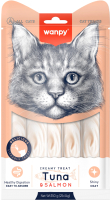Лакомство для кошек Wanpy Cat Нежное пюре из тунца и лосося