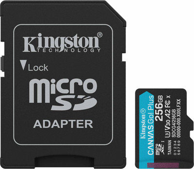 Карта памяти Kingston Canvas Go! Plus MicroSDXC 256GB 10 UHS-I U3 SDCG