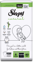 Подгузники-трусики детские Sleepy Natural 2Х Jumbo Pack Extra Large