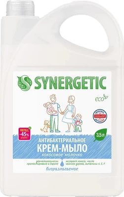 Мыло жидкое Synergetic Крем-мыло Кокосовое молочко