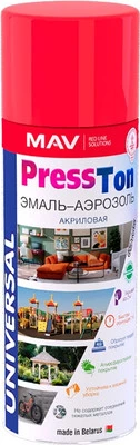 Эмаль MAV PressTon RAL9010 Акриловая глянцевая