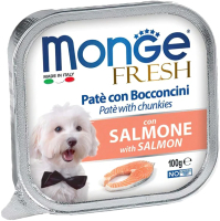 Влажный корм для собак Monge Fresh с лососем, ламистер