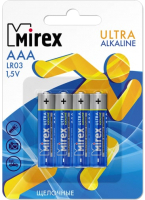 Комплект батареек Mirex R03 (AAA) 1.5V / LR03-E4