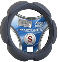 Оплетка на руль AVS SP-426S-B / A07062S