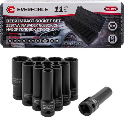 Набор головок слесарных Everforce EF-4117-5MPB