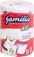 Бумажные полотенца FAMILIA Белые двухслойные XXL