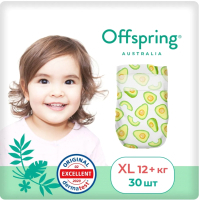 Подгузники детские Offspring XL 12+кг Авокадо / OF01XL30AVO