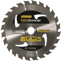 Пильный диск Hanskonner H9022-165-20-24T