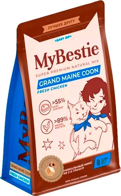 Сухой корм для кошек MyBestie Мэйн Кун