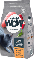 Сухой корм для кошек AlphaPet WOW для взрослых стерилиз. кошек индейка