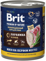 Влажный корм для собак Брит Premium by Nature с бараниной и рубцом / 5