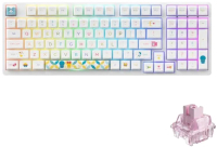 Клавиатура Akko 3098B Doraemon Rainbow 3 Modes RGB Hot Swap Jelly Pink