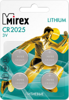 Комплект батареек Mirex CR2025 3V / CR2025-E4