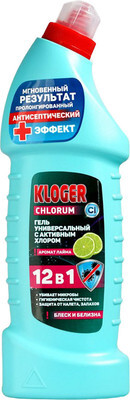 Чистящее средство для ванной комнаты Kloger Chlorum Лайм 12в1