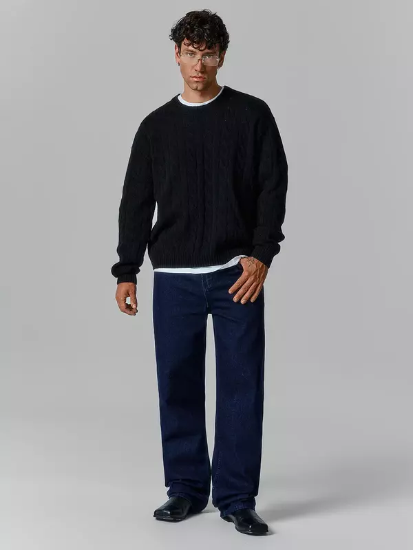 Джинсы staright fit мужские синие