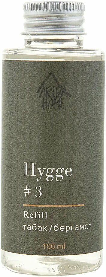 Жидкость для аромадиффузора Arida Home Hygge №3 Табак и Бергамот (100 