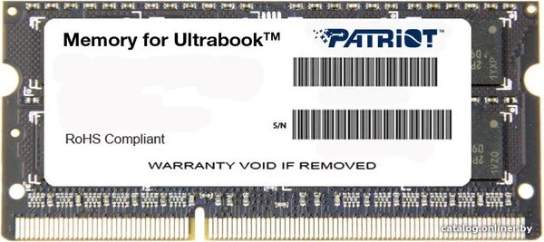 Оперативная память Patriot Memory for Ultrabook 8GB DDR3 SO-DIMM PC3-1