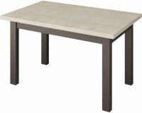 Кухонный стол Senira Кастусь 100-130x60 (дуб выбеленный/венге)