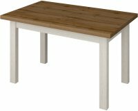 Кухонный стол Senira Кастусь 100-130x60 (дуб вотан/белый)