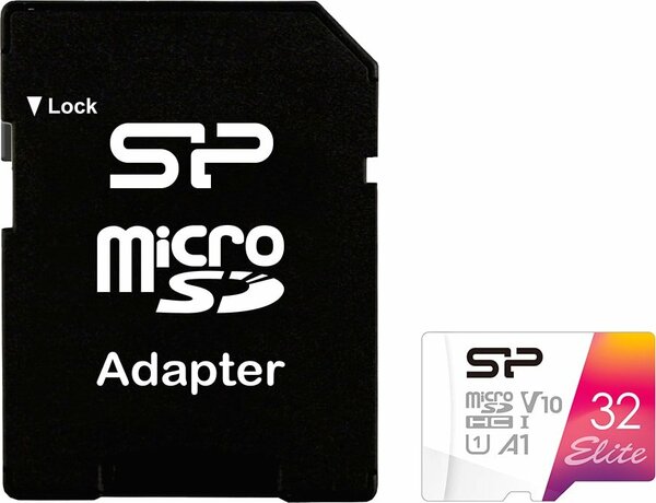Карта памяти Silicon-Power Elite microSDHC SP032GBSTHBV1V20SP 32GB (с 