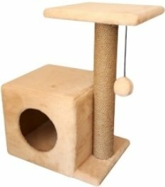 Комплекс Cat House с боковой полкой 0.58 (джут бежевый)