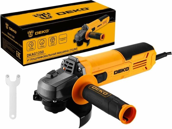 Угловая шлифмашина Deko DKAG1250