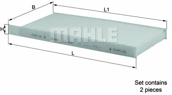 Салонный фильтр Mahle Knecht LA468S