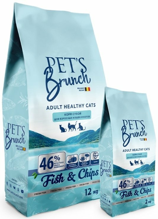 Сухой корм для кошек Pet's Brunch для взрослых кошек и котов, имеющих 