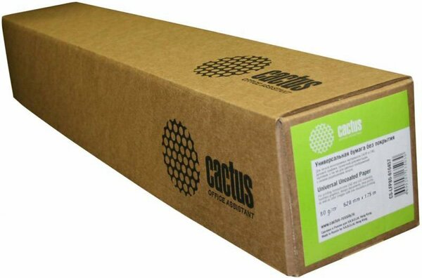 Офисная бумага CACTUS для струйной печати, A0 (80 г/м2) [CS-LFP80-9144