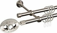 Карниз для штор АС ФОРОС Grace D16Г/16Г + наконечники Игнацио (1.8м, с