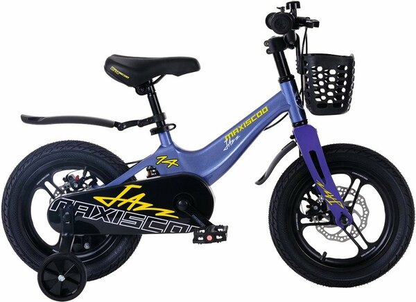Детский велосипед Maxiscoo Jazz Pro 14 2024 (синий карбон)