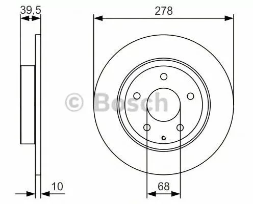 Тормозной диск Bosch 0986479C22