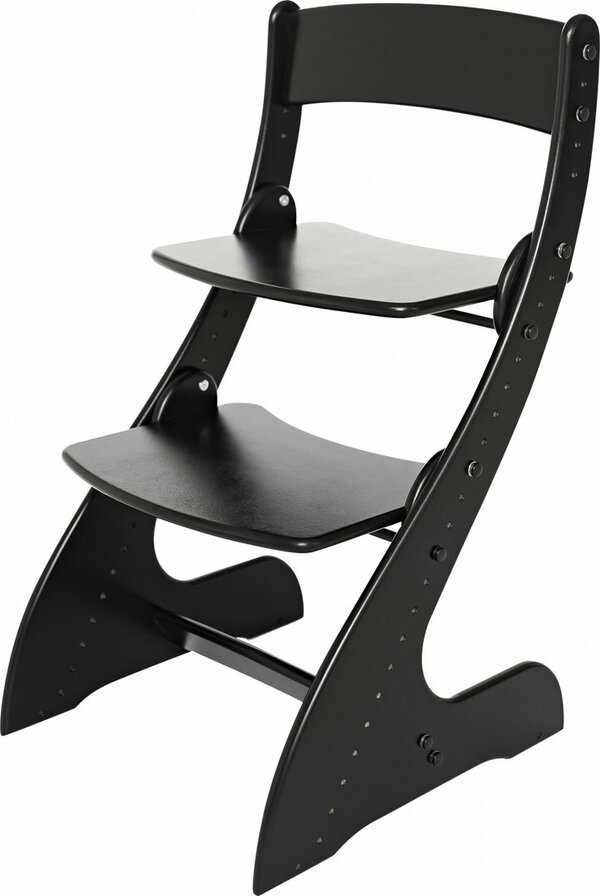 Растущий стул Друг Кузя Растущий Павлин (черный)