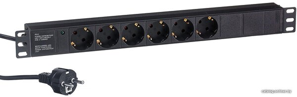 Блок розеток ExeGate ServerPro PDU-19H603 Al-6S-EU2.5CU