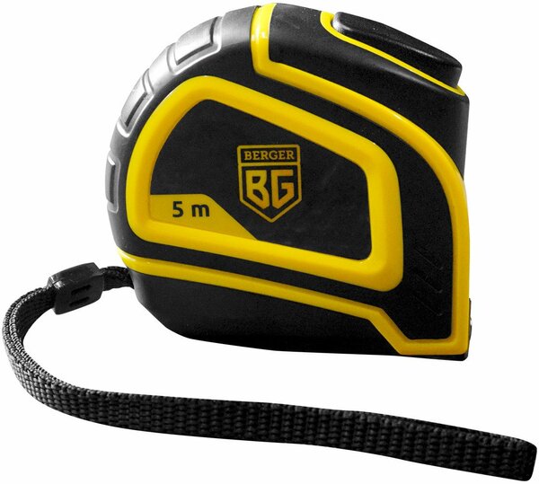 Рулетка Berger Ударопрочная с автостопом 0.025x5м BG1758
