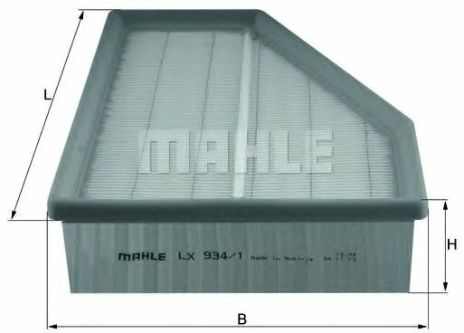 Воздушный фильтр Mahle Knecht LX9341