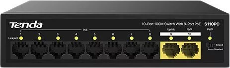 Неуправляемый коммутатор Tenda S110PC