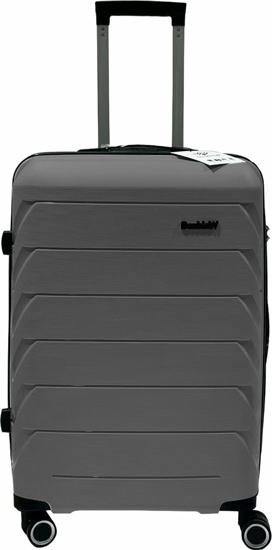Чемодан-спиннер DoubleW YF-PP02 (S, серый)