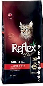 Сухой корм для кошек Reflex Plus Adult with Lamb and Rice 15 кг