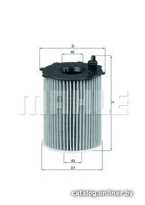 Масляный фильтр Mahle Knecht OX1712D
