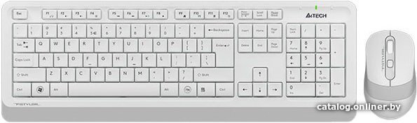 Офисный набор A4Tech Fstyler FG1010 (белый/серый)