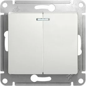 Выключатель Schneider Electric Glossa GSL000153 (белый)