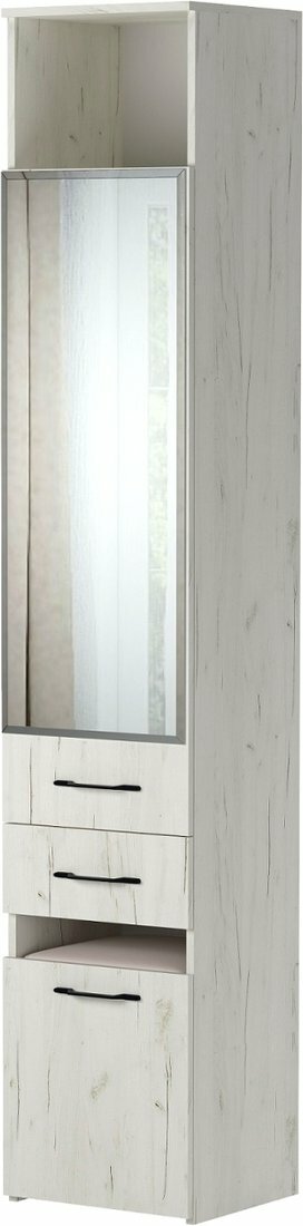 Шкаф-пенал Памир Италия П1Я-400 (дуб крафт белый)