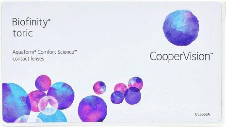 Контактные линзы CooperVision Biofinity AST Sph CYL-1.75 ax010 -0.00 д