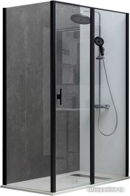 Душевой уголок Allen Brau Priority 100x80 304213 (черный браш)