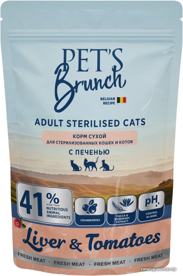 Сухой корм для кошек Pet's Brunch для стерилизованных кошек и котов с 