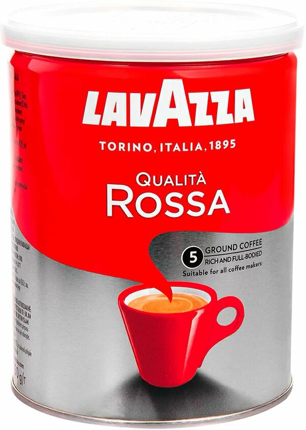 Кофе Lavazza Qualita Rossa молотый в банке 250 г