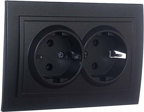Розетка Elbi Zena 500-011120-907 (графит)