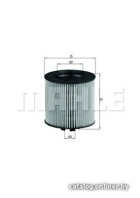 Масляный фильтр Mahle Knecht OX341D