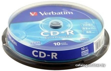 CD-R диск Verbatim 700Mb 52x 43437 (10 шт.)
